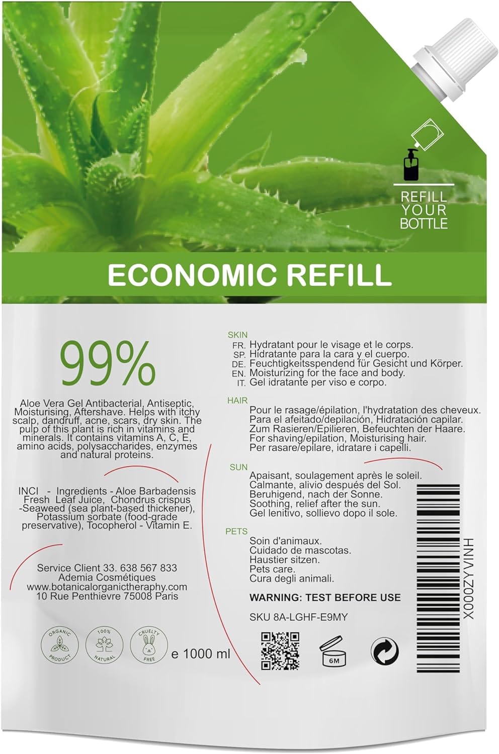 B.O.T. Gel aloe vera verrugas 100 ml - Imagen 2