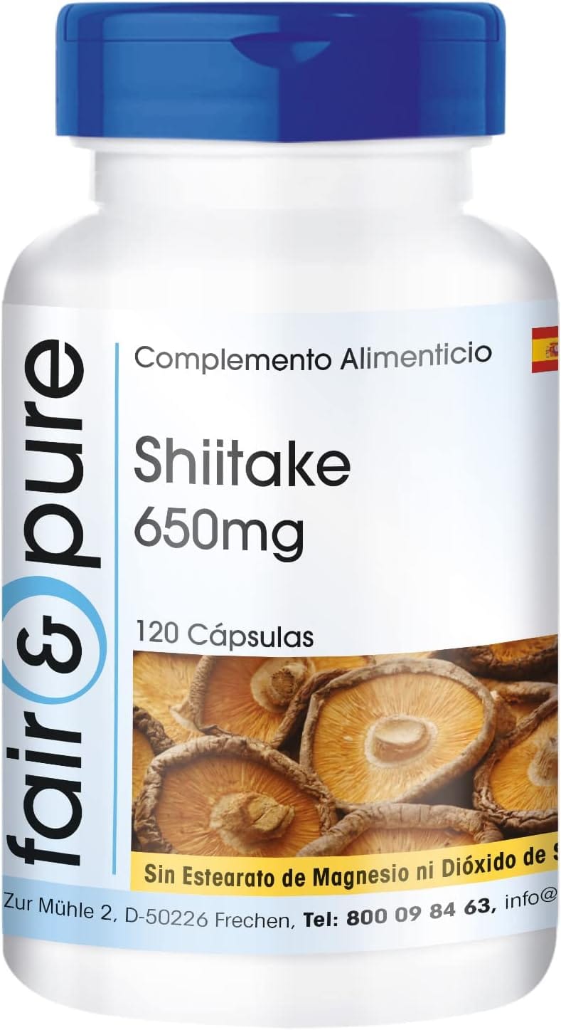 FAIR & PURE Shiitake 120 cápsulas - Imagen 4
