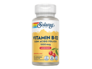 SOLARAY Vitamina B12 + Ácido Fólico, 90comp