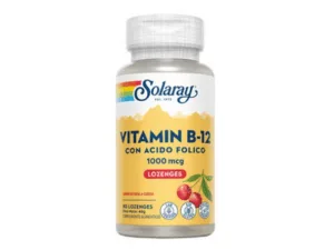 SOLARAY Vitamina B12 y Ácido Fólico, 90 u.