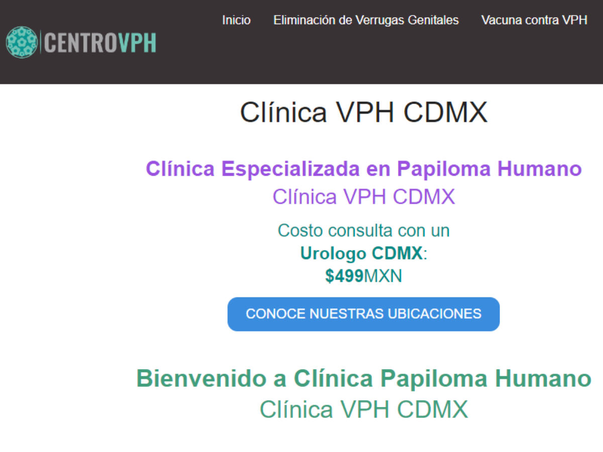 Clínica VPH CDMX