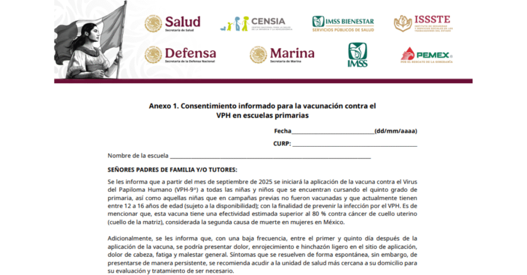 Consentimiento informado vacunación