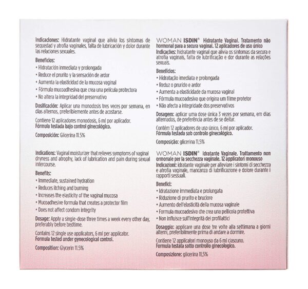 ISDIN WOMAN Hidratante vaginal 12 monodosis - Imagen 2