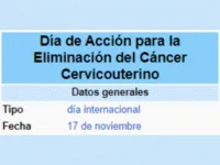 Día cáncer cervical 17 noviembre