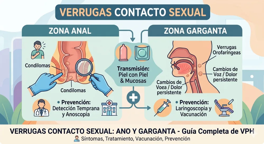 Verrugas ano garganta